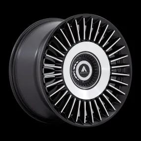 Asanti ABL-40 Tiara 22X9 BLANK 15mm Satin Black With Bright Machined Face