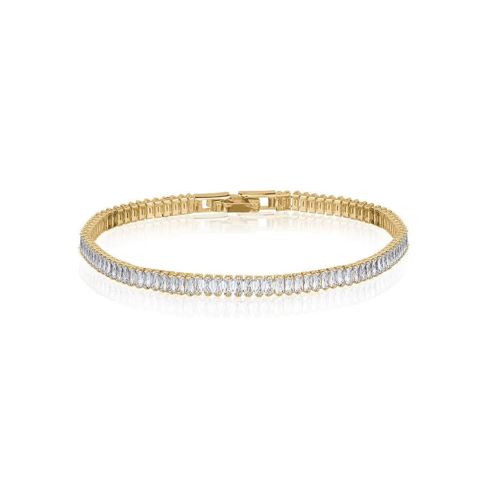 BAGUETTE TENNIS ANKLET