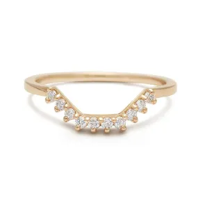 Bea Tiara Band - 14k Gold & White Diamonds