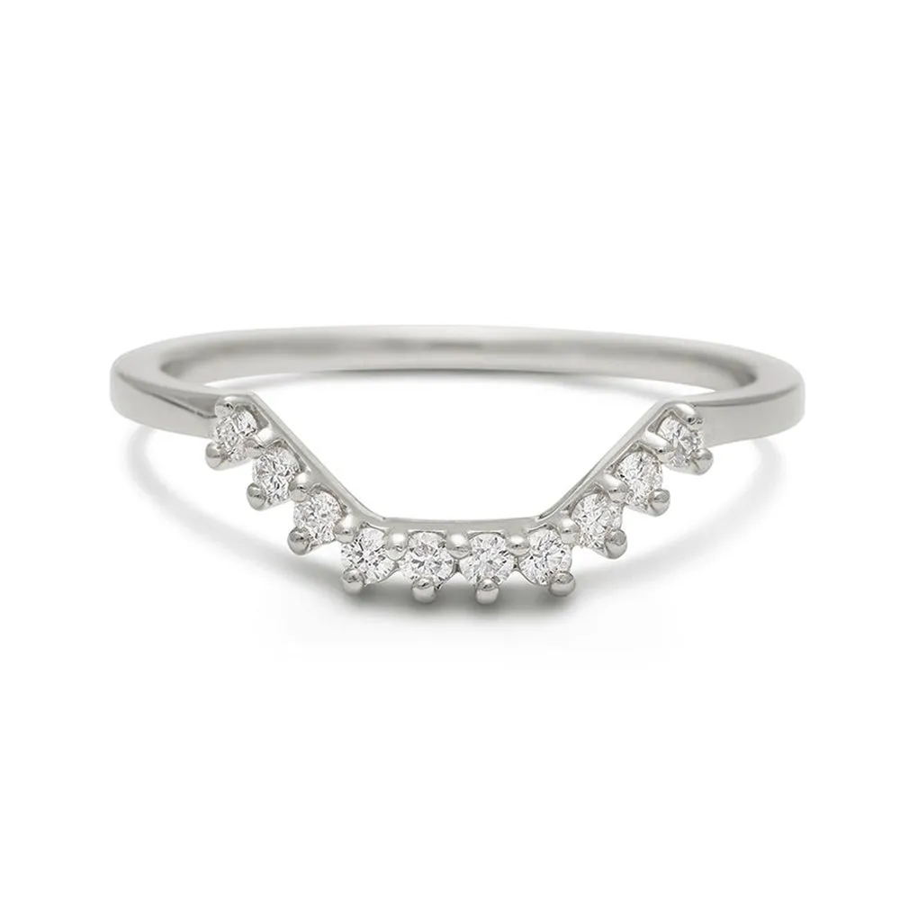 Bea Tiara Band - 14k Gold & White Diamonds