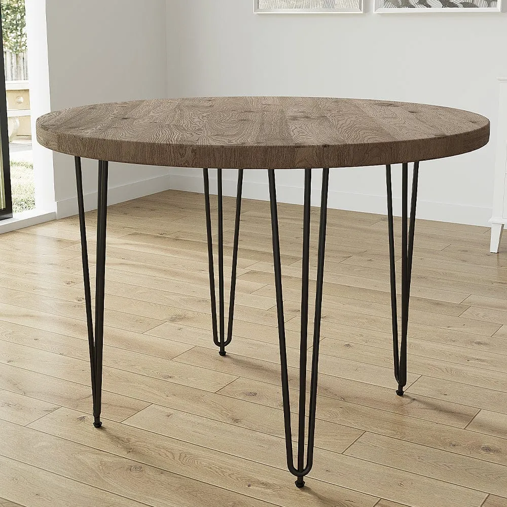 Belluno 4 Seater 120cm Round Dining Table  And Chairs Set