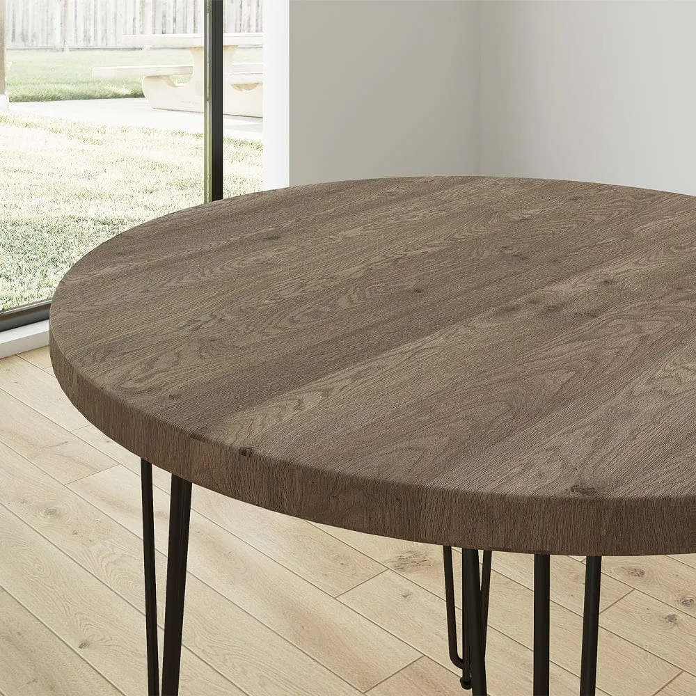 Belluno 4 Seater 120cm Round Dining Table  And Chairs Set