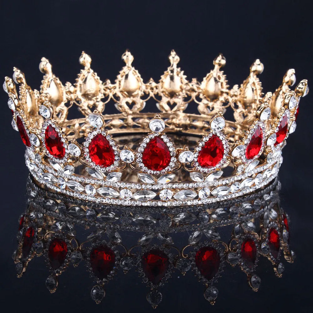 Bling Bridal Peacock Crystal Tiara Wedding Crown Bridal Rhinestone Pageant Queen King Crown