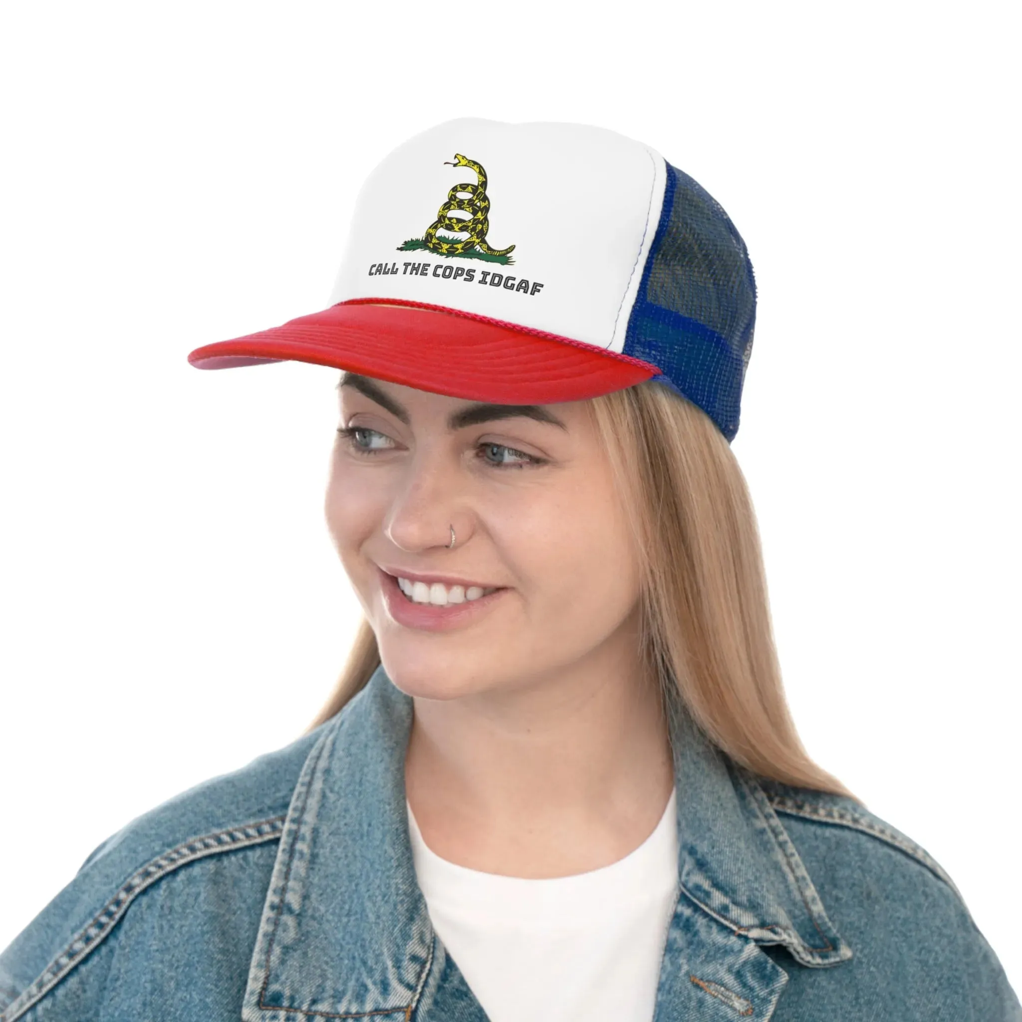 Call Cops IDGAF Gadsen Trucker Caps