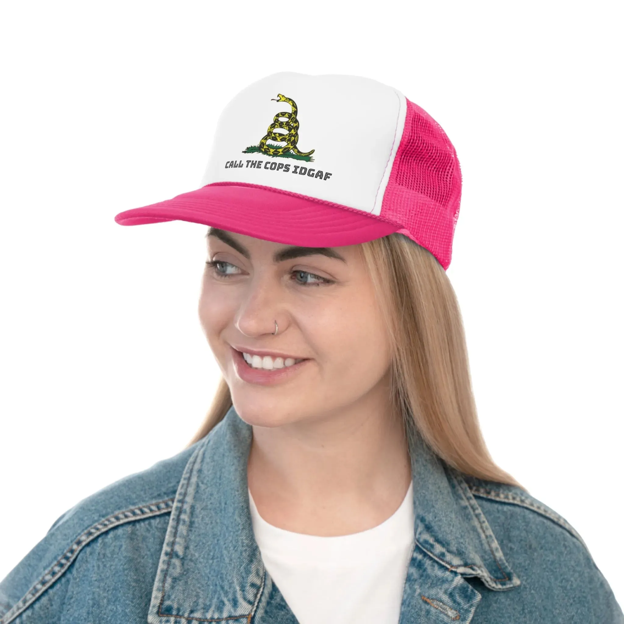 Call Cops IDGAF Gadsen Trucker Caps