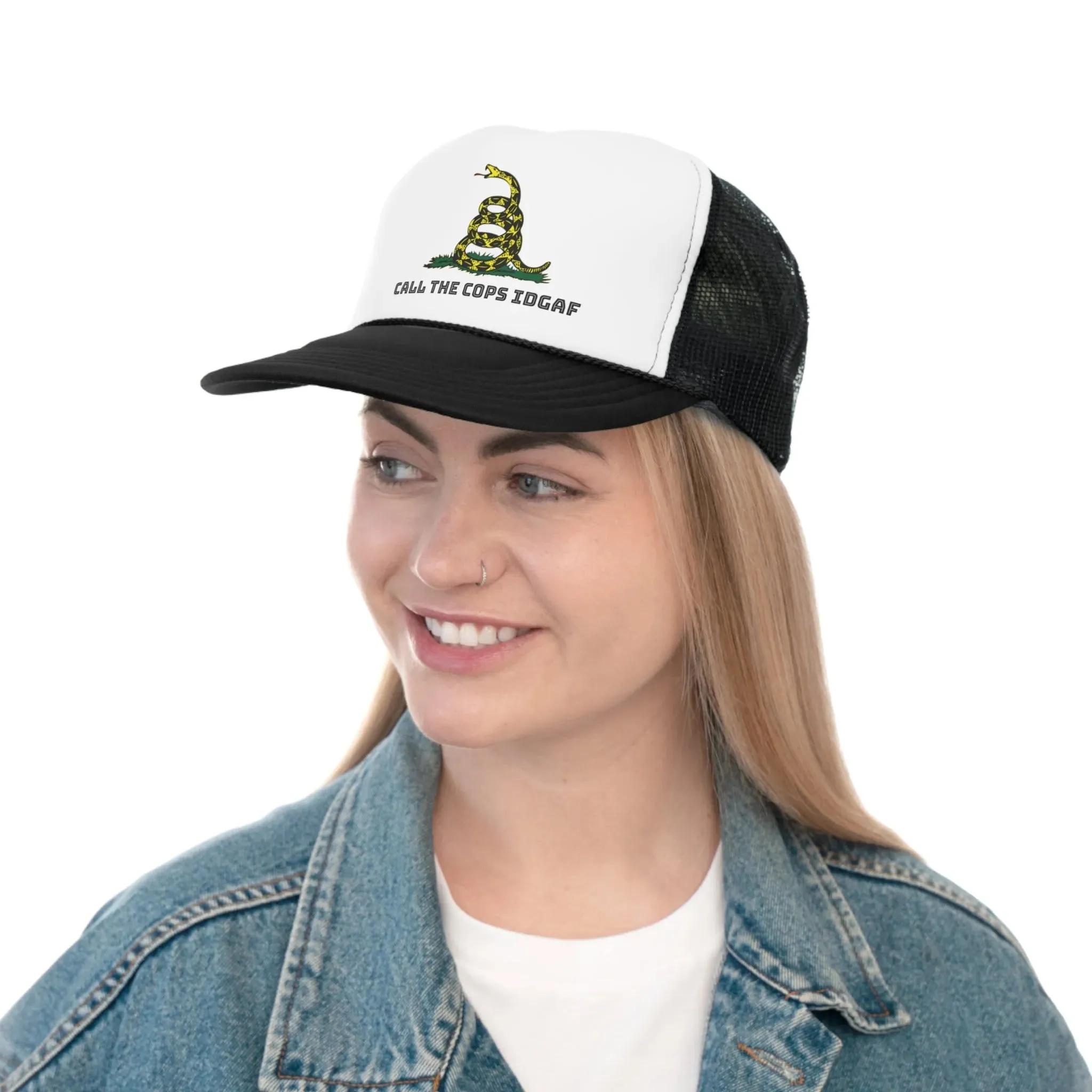 Call Cops IDGAF Gadsen Trucker Caps