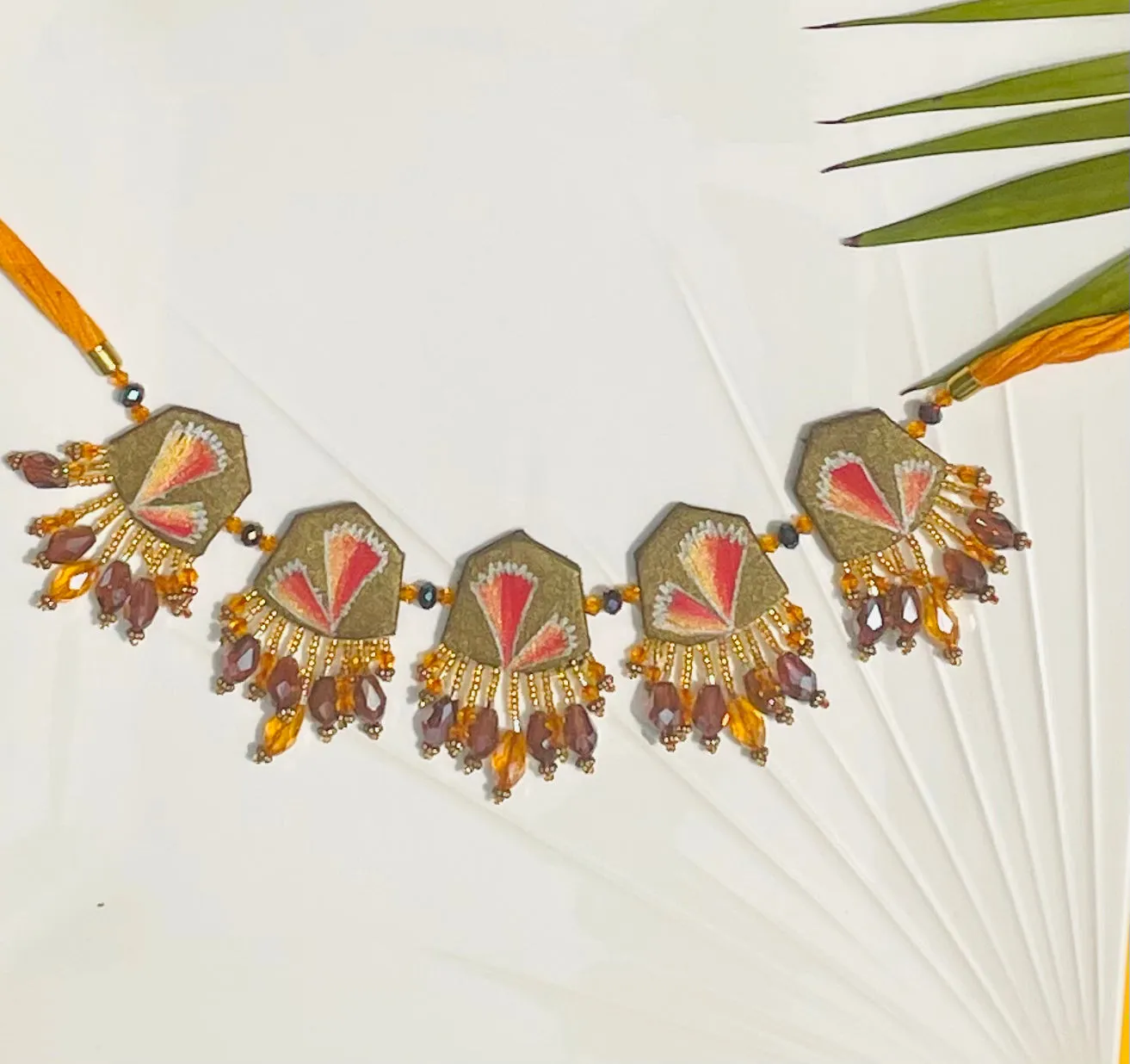 Cheerful Bloom Handpainted Multi Colour (Choker)