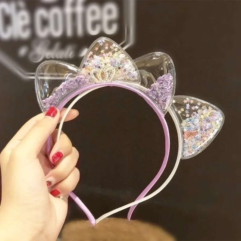 Children's Headband Korean Quicksand Crown Headband Hairpin Hair Accessories