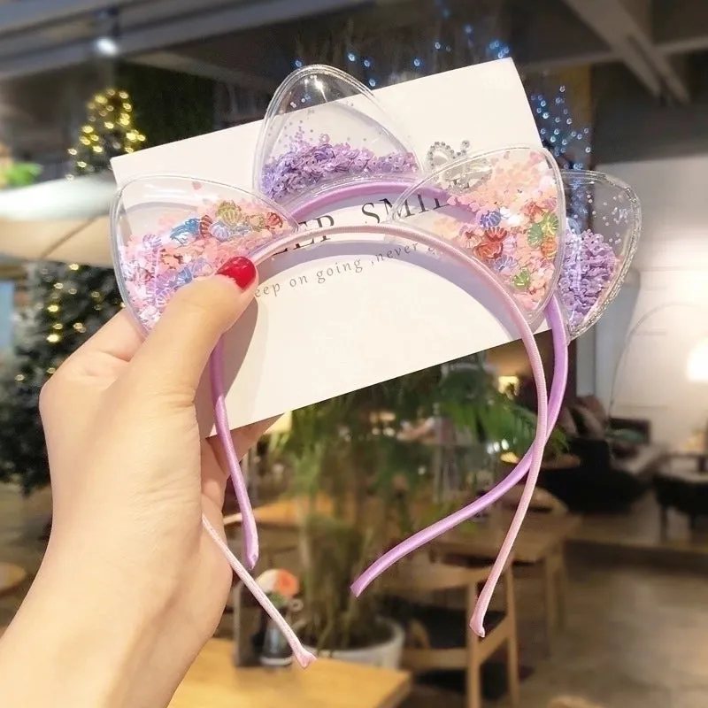 Children's Headband Korean Quicksand Crown Headband Hairpin Hair Accessories