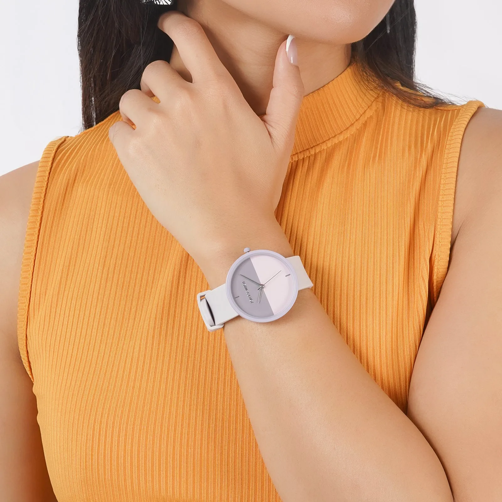 Duet Harmony Lavender Silicone Strap Watch
