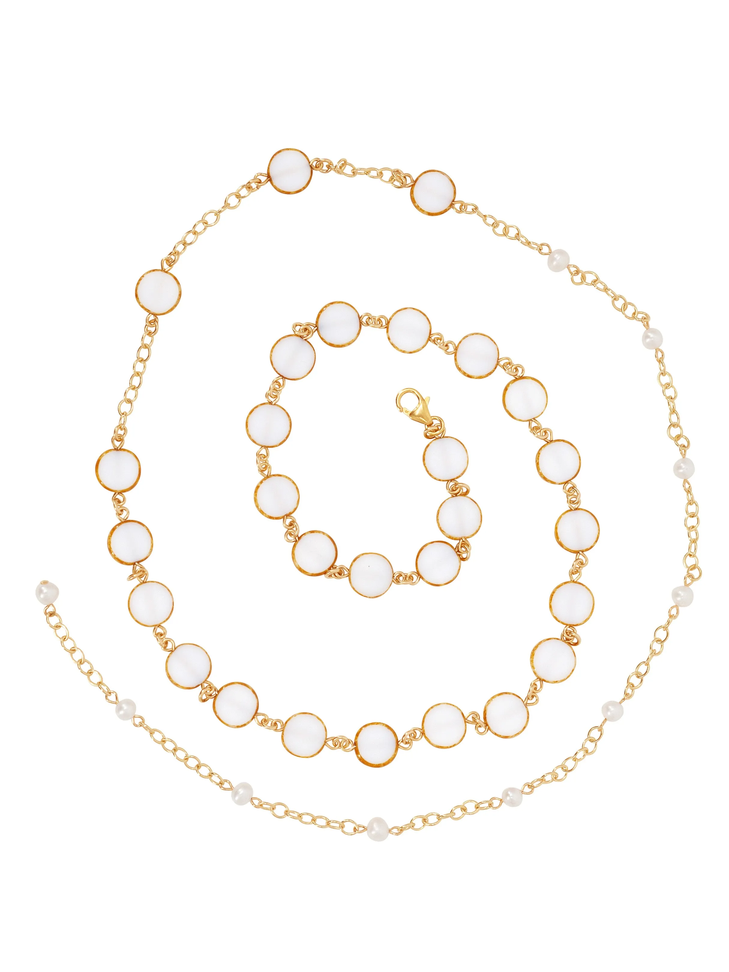 Evolution Circle Stone Belly Chain - Necklace - Choker - Anklet