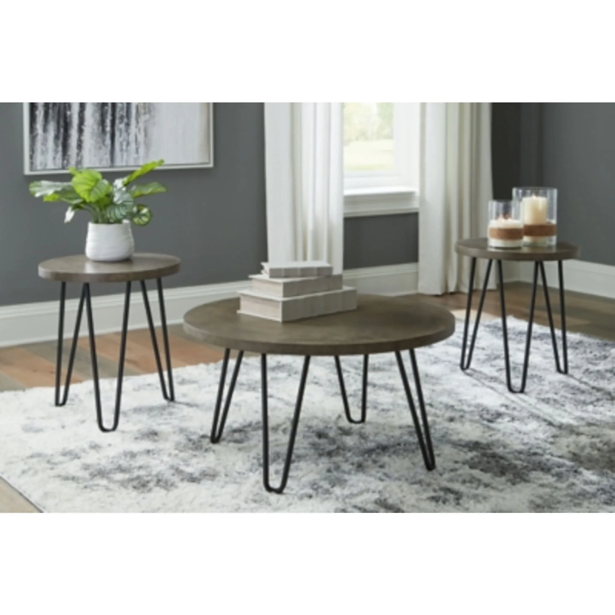 Hadasky 3 Pack Tables - Two-tone
