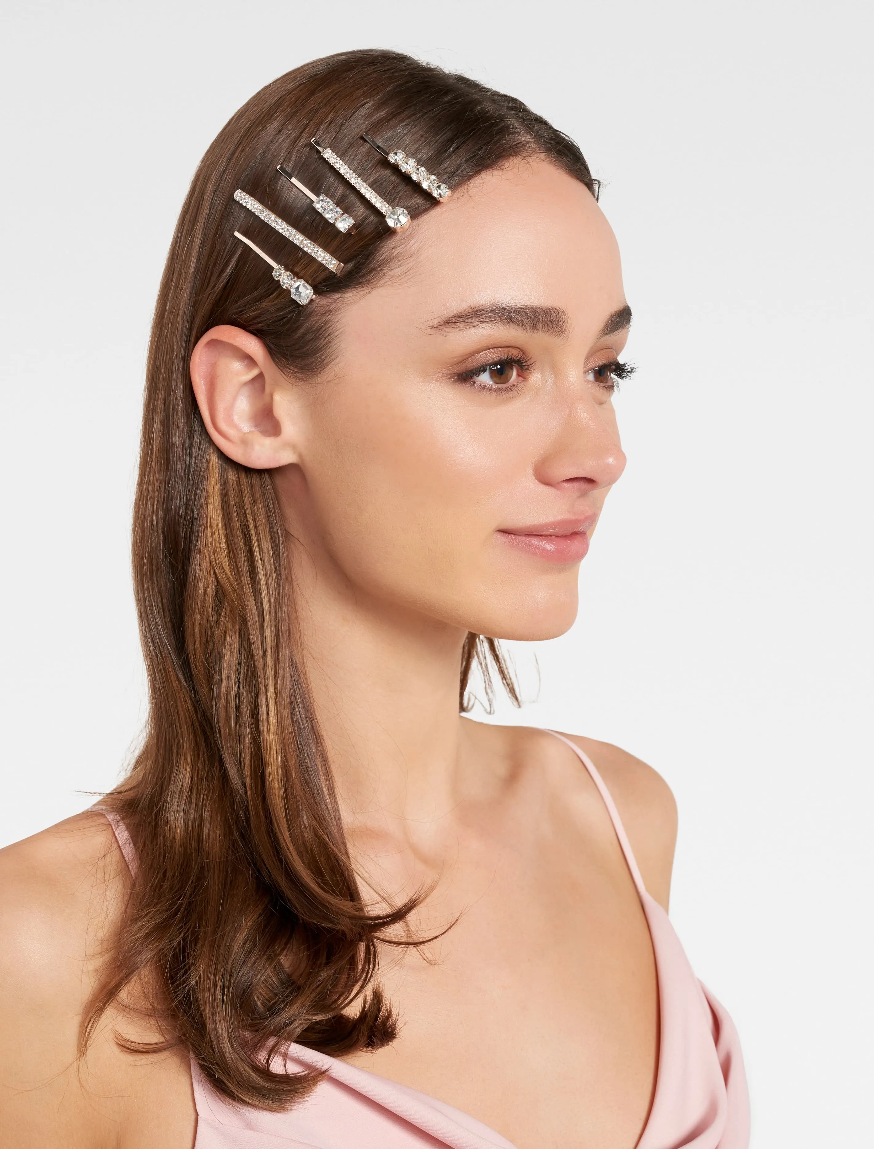 Hayley 5 Pack Stone Hair Clips