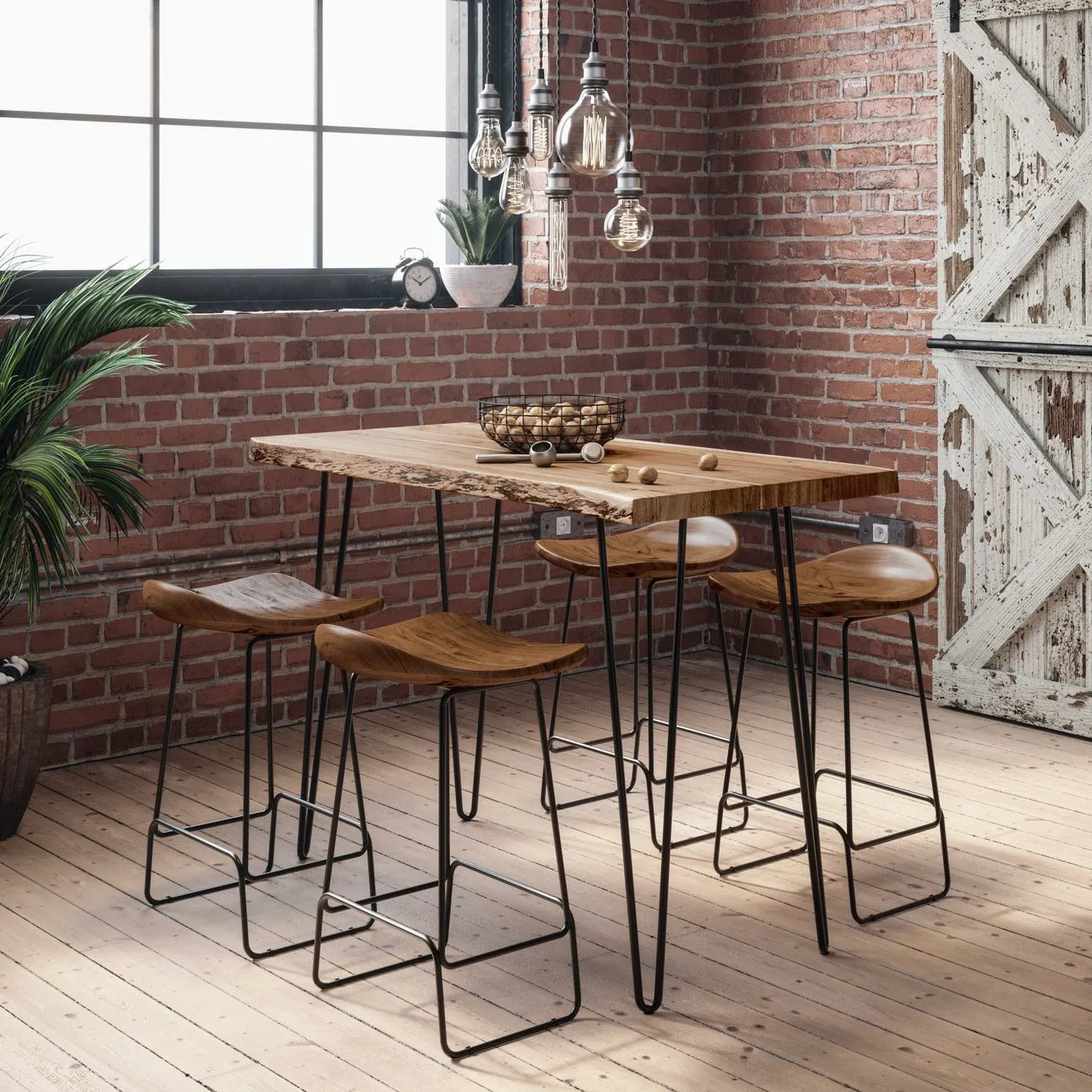 Nature's Edge Counter Stool-Set of 2