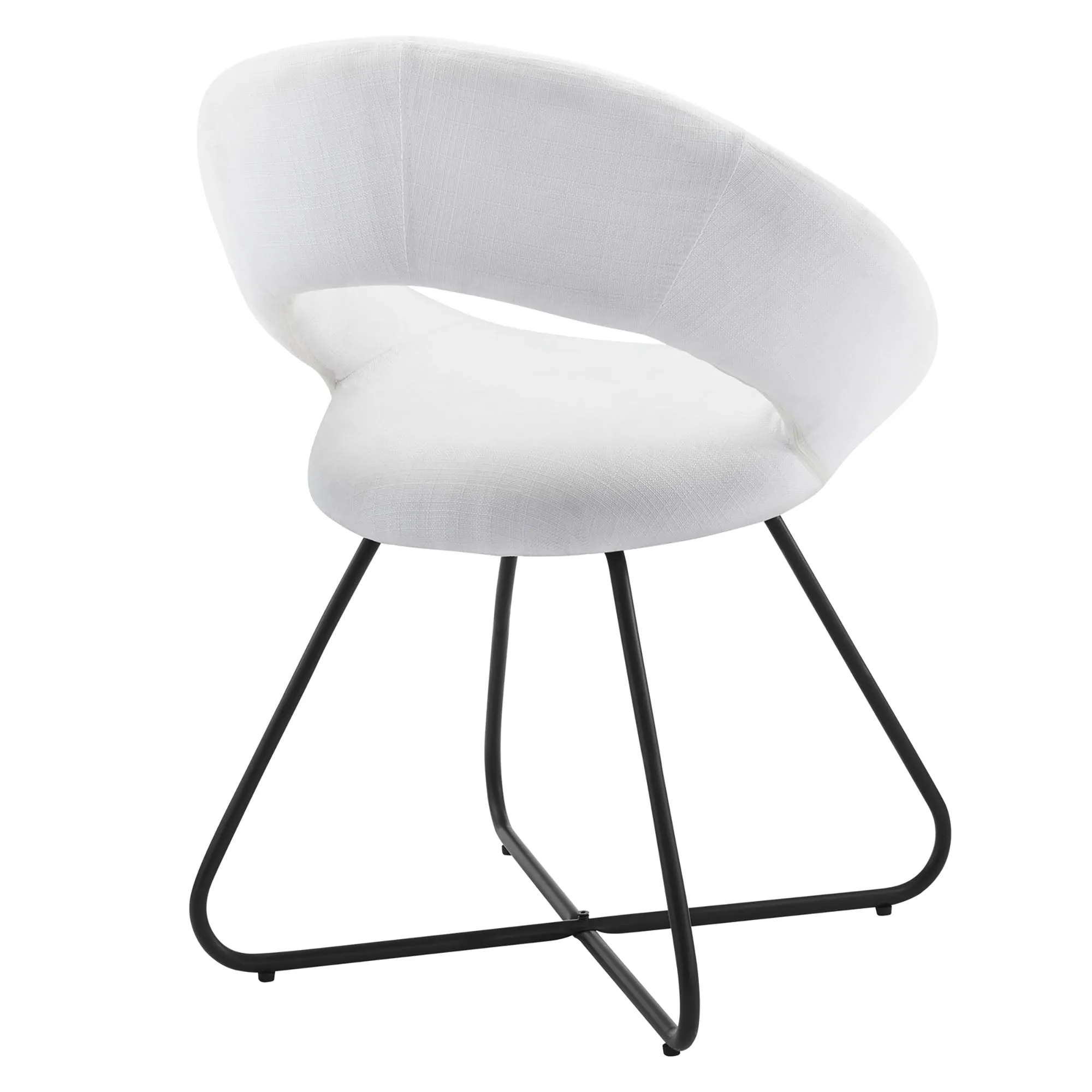 Nouvelle Upholstered Fabric Dining Chair Set of 2 by Modway