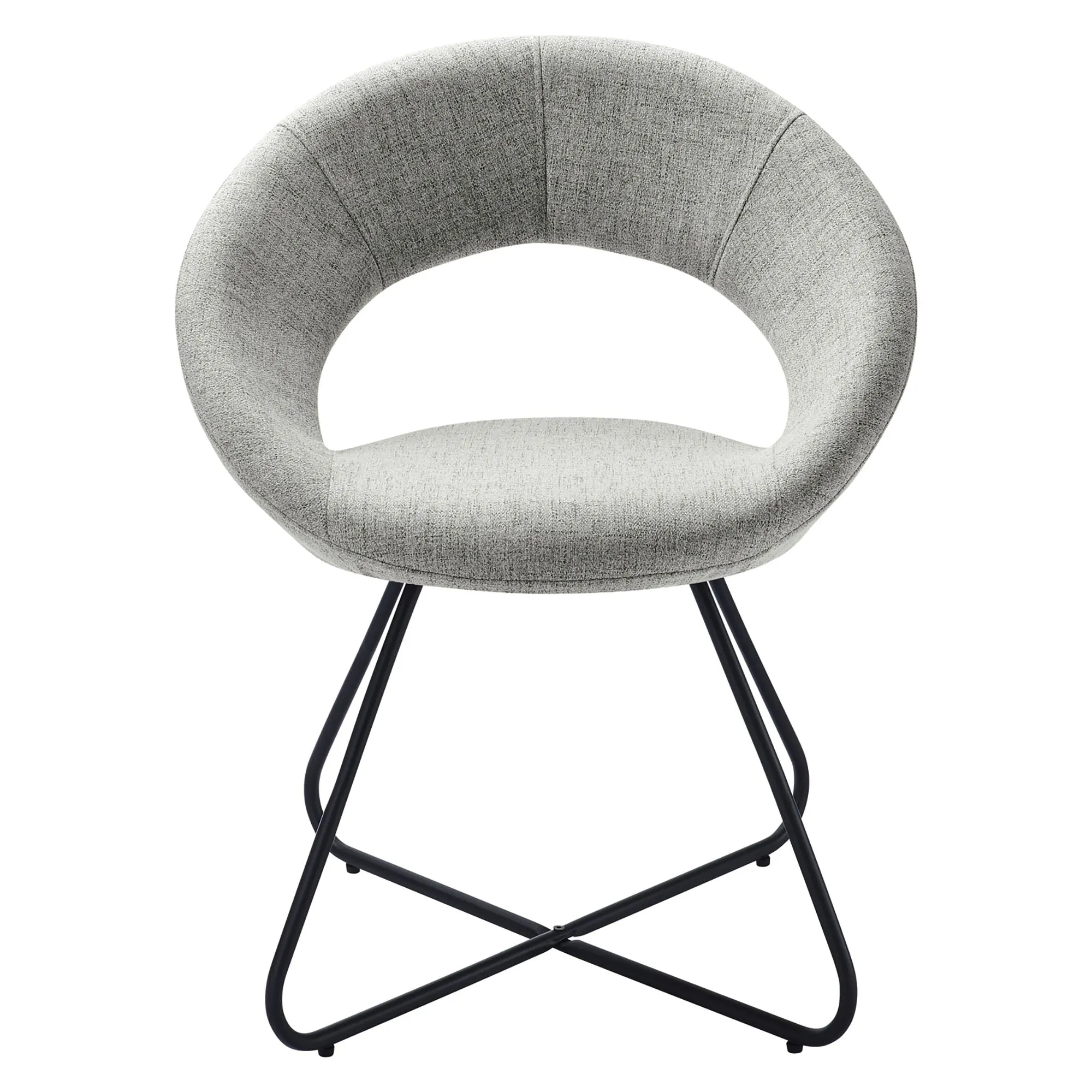Nouvelle Upholstered Fabric Dining Chair Set of 2 by Modway