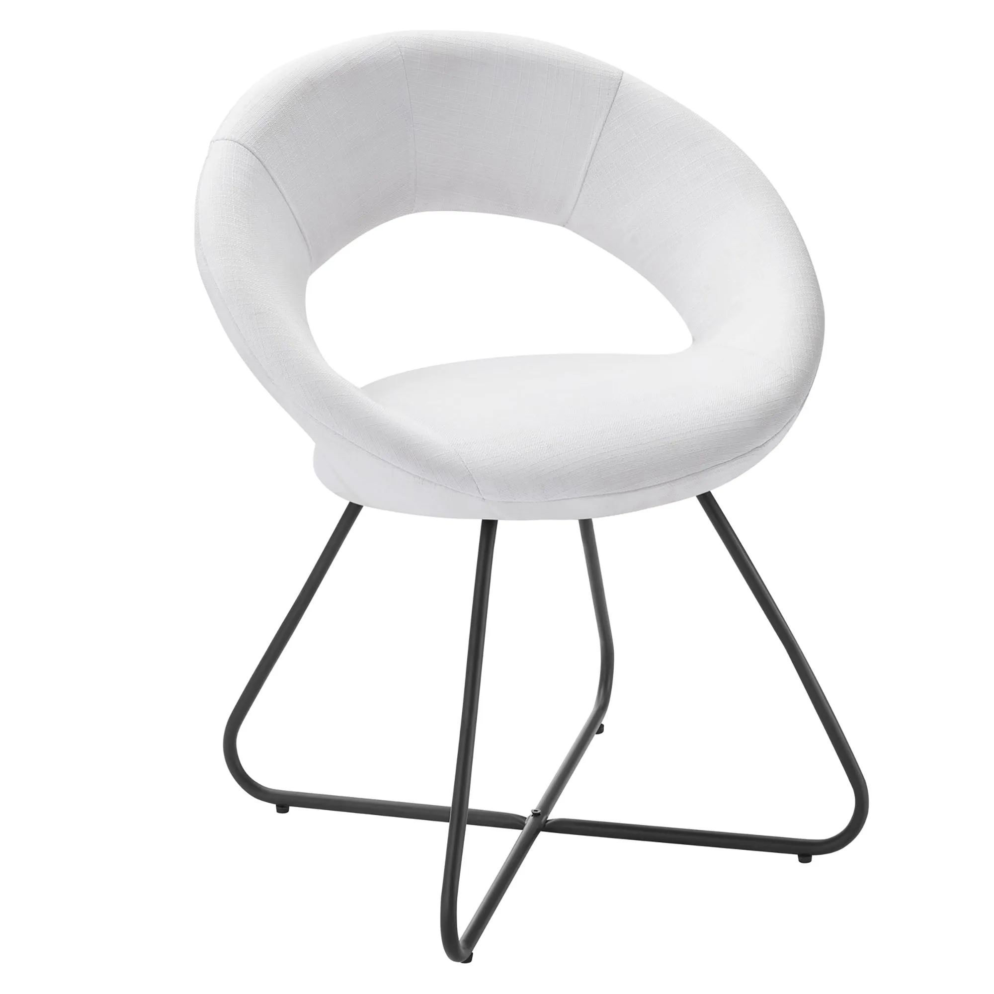 Nouvelle Upholstered Fabric Dining Chair Set of 2 by Modway