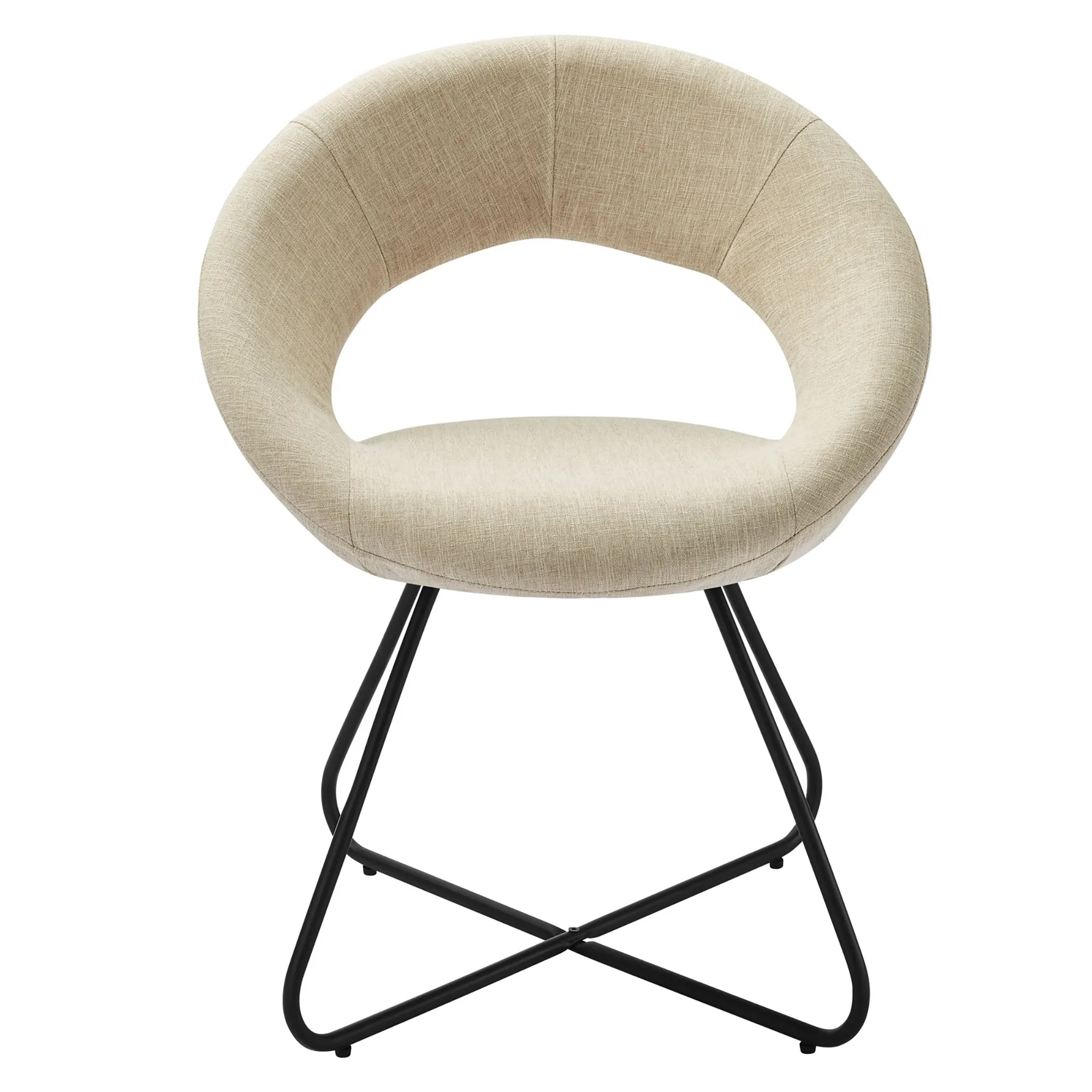 Nouvelle Upholstered Fabric Dining Chair Set of 2 by Modway