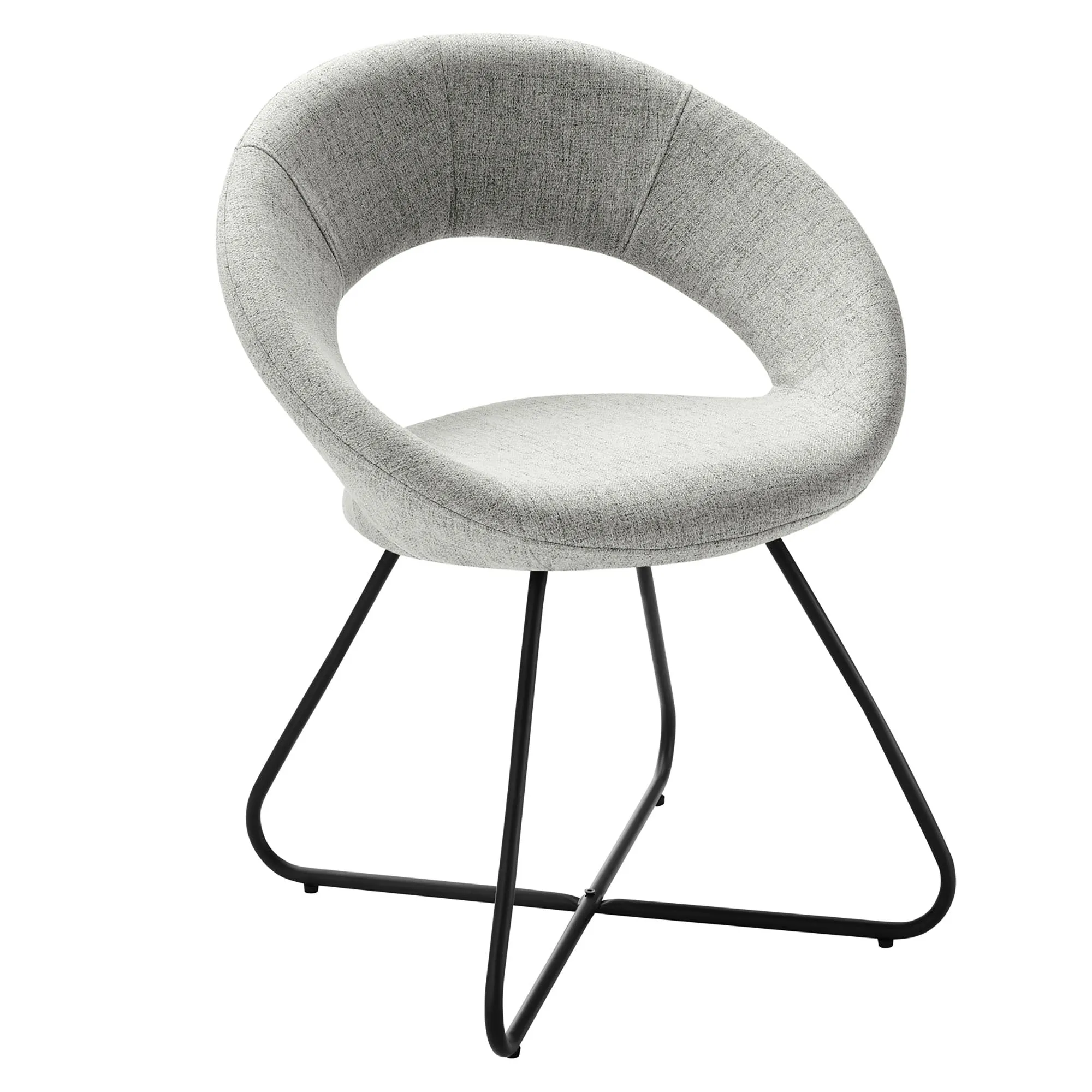 Nouvelle Upholstered Fabric Dining Chair Set of 2 by Modway