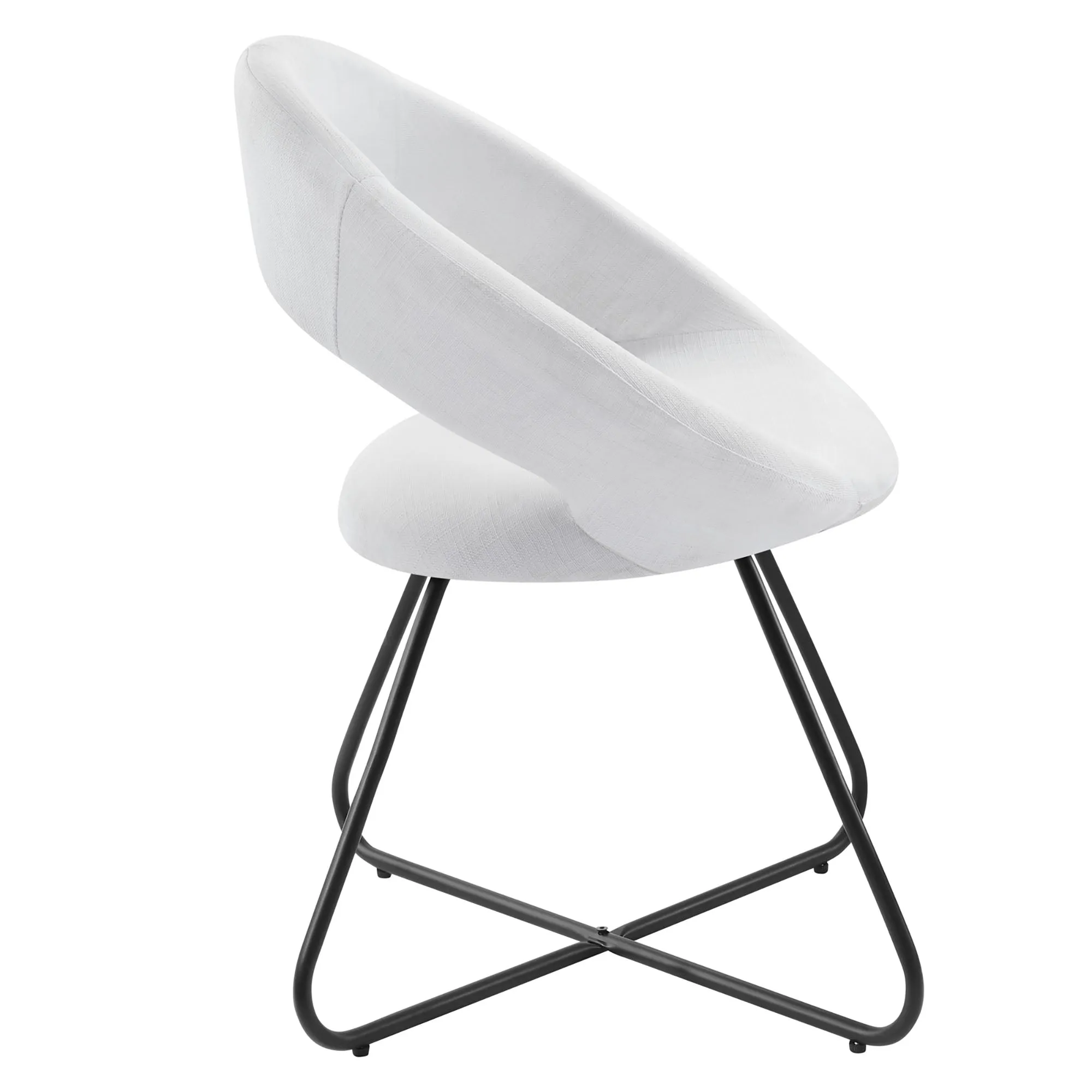 Nouvelle Upholstered Fabric Dining Chair Set of 2 by Modway