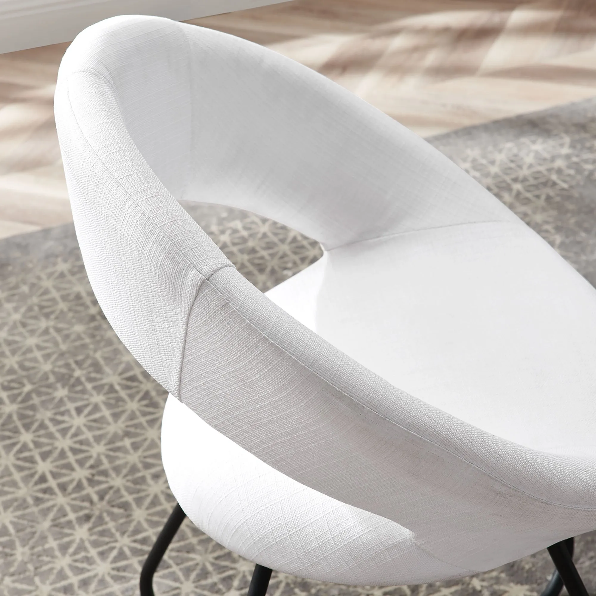 Nouvelle Upholstered Fabric Dining Chair Set of 2 by Modway