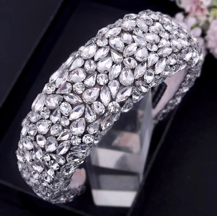 "Brandalyn" - Royal Austrian Crystal Bridal Headband / Tiara