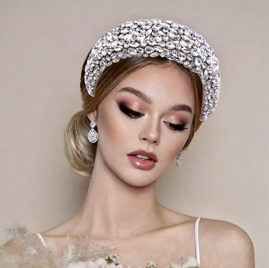 "Brandalyn" - Royal Austrian Crystal Bridal Headband / Tiara