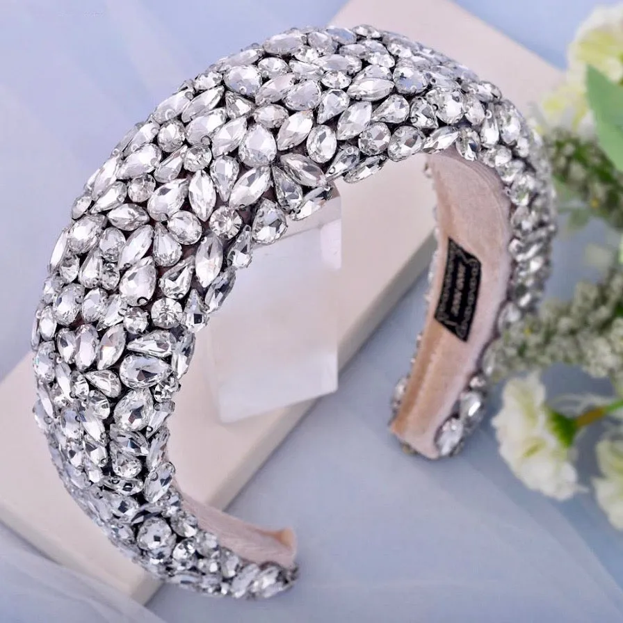 "Brandalyn" - Royal Austrian Crystal Bridal Headband / Tiara