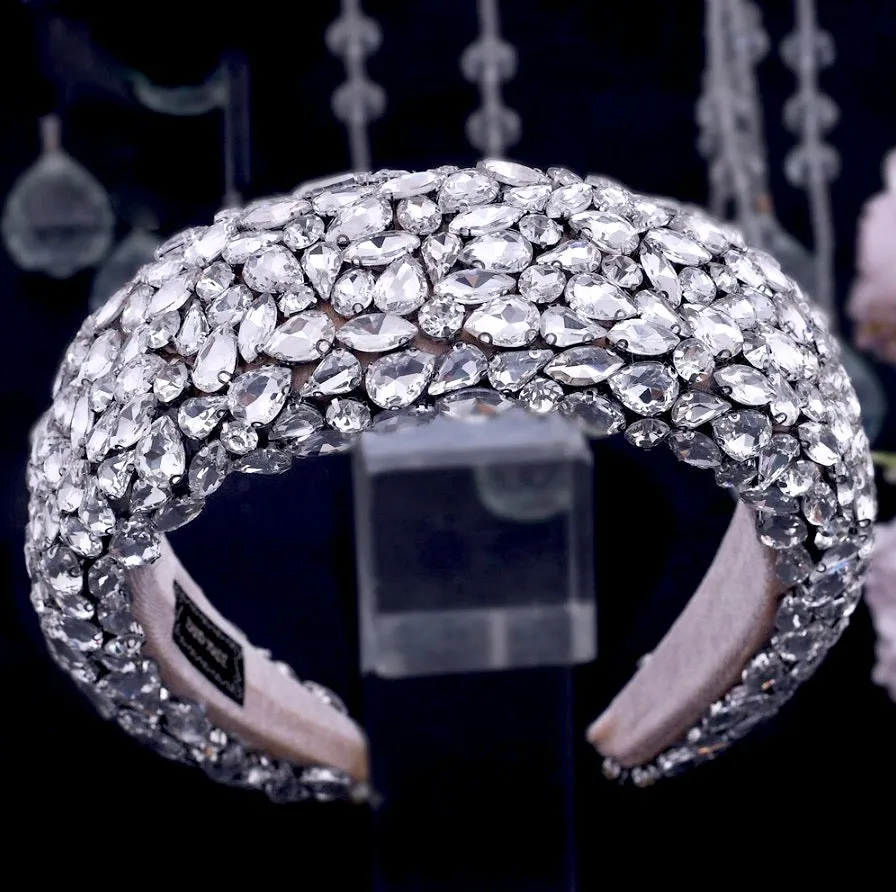 "Brandalyn" - Royal Austrian Crystal Bridal Headband / Tiara