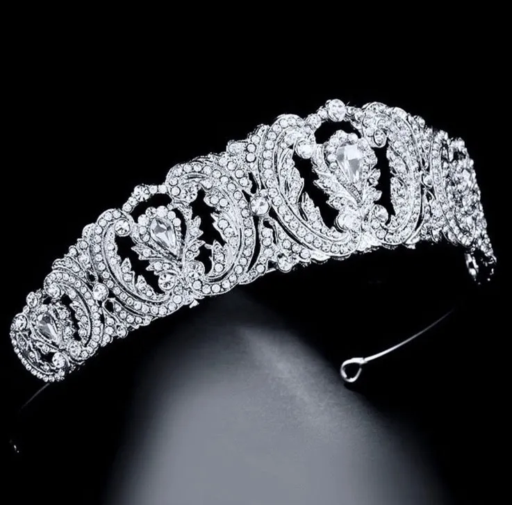 "Brigitte" - Wedding Crystal Tiara