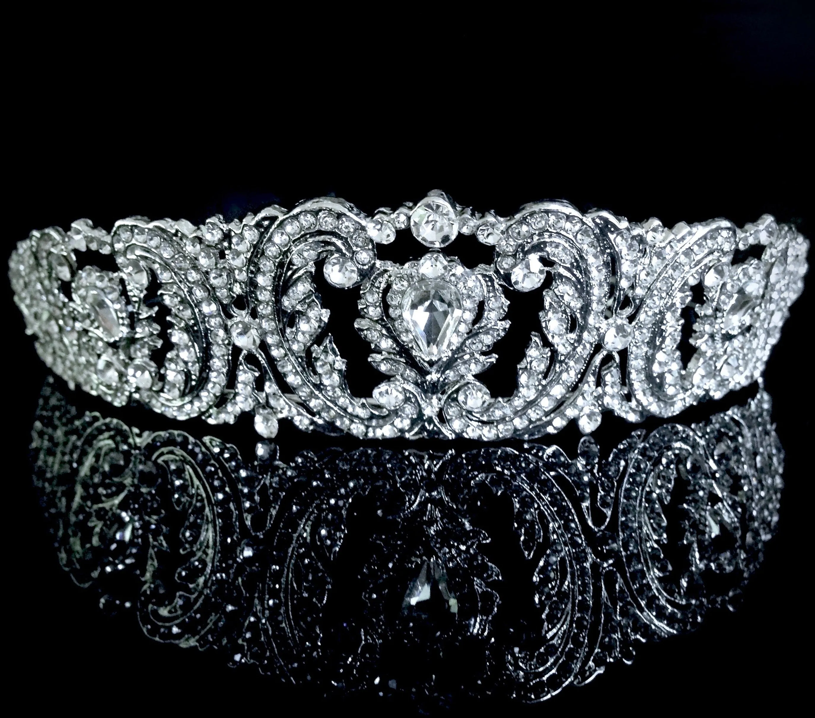"Brigitte" - Wedding Crystal Tiara