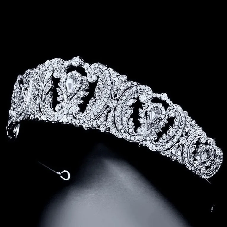 "Brigitte" - Wedding Crystal Tiara