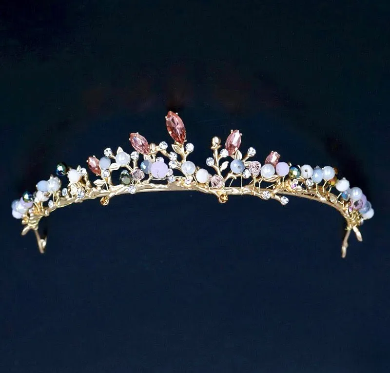 "Delilah" - Bohemian Gold Bridal Tiara