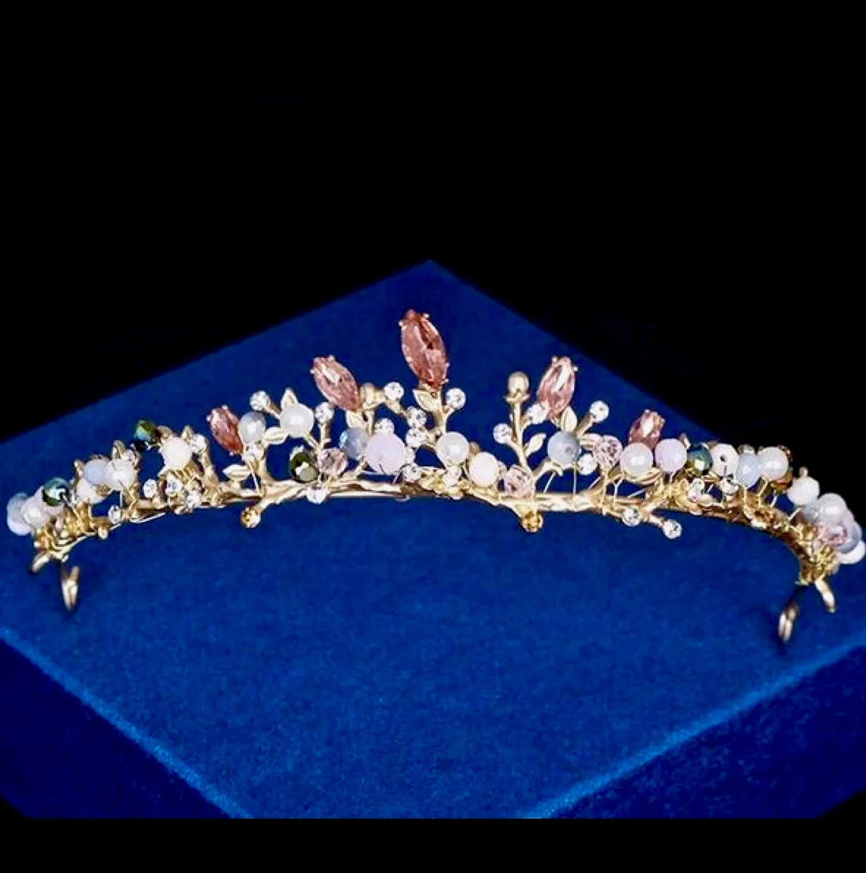 "Delilah" - Bohemian Gold Bridal Tiara
