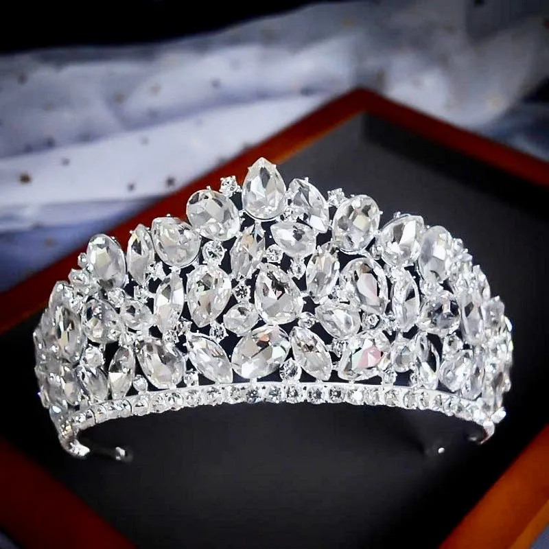 "Gentiana" - Silver Wedding Rhinestone Tiara
