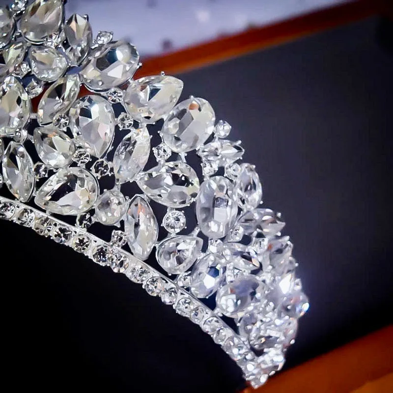 "Gentiana" - Silver Wedding Rhinestone Tiara