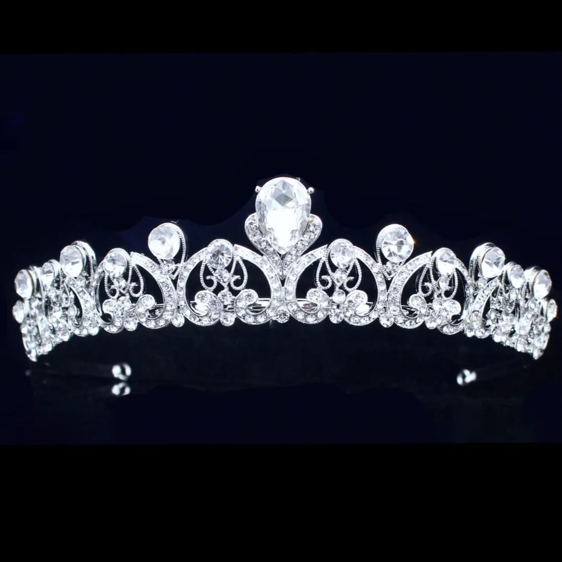 "Hadley" - Rhinestone Wedding Tiara