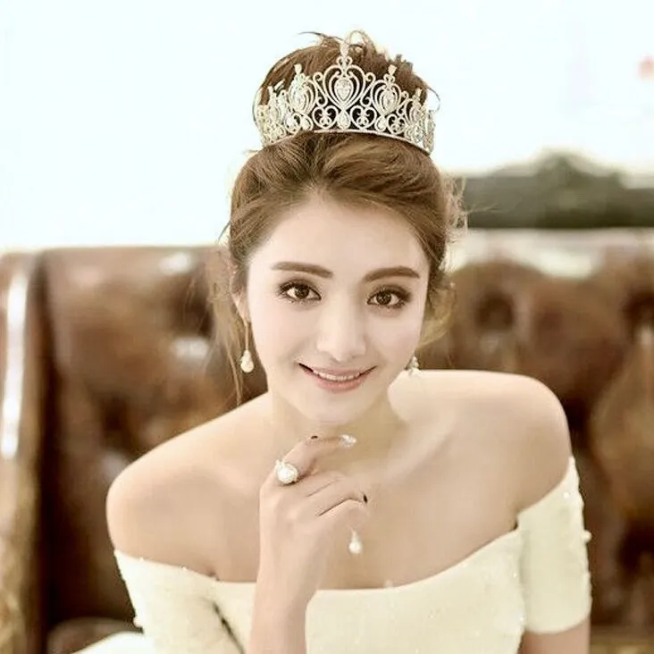 "Roma" - Cubic Zirconia Bridal Tiara - Available in Silver and Gold