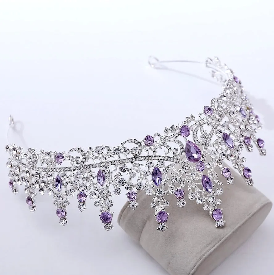 "Rosamund" - Baroque Bridal Tiara - More Colors