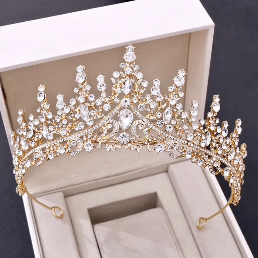 "Rosamund" - Baroque Bridal Tiara - More Colors