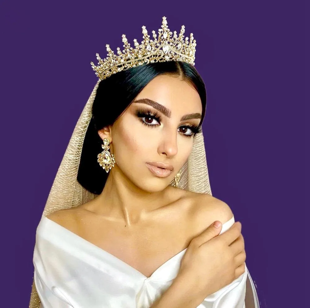 "Rosamund" - Baroque Bridal Tiara - More Colors
