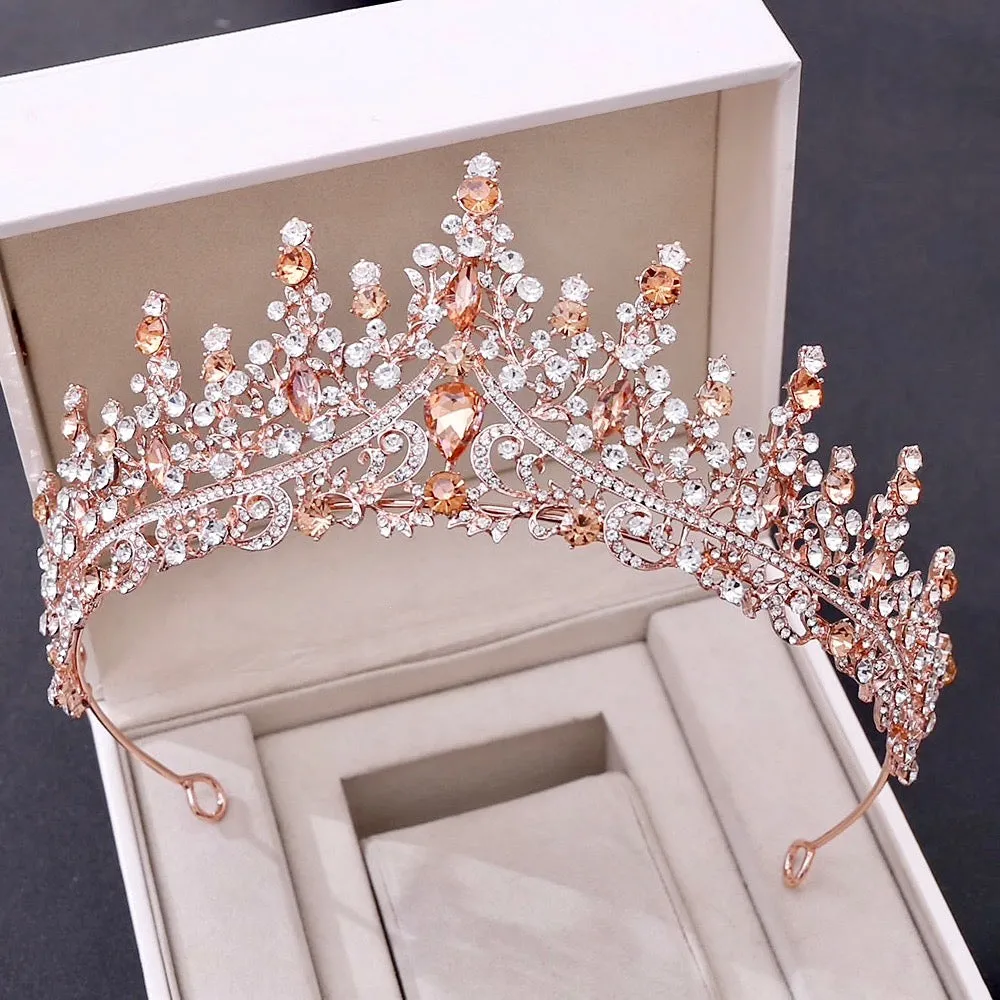 "Rosamund" - Baroque Bridal Tiara - More Colors