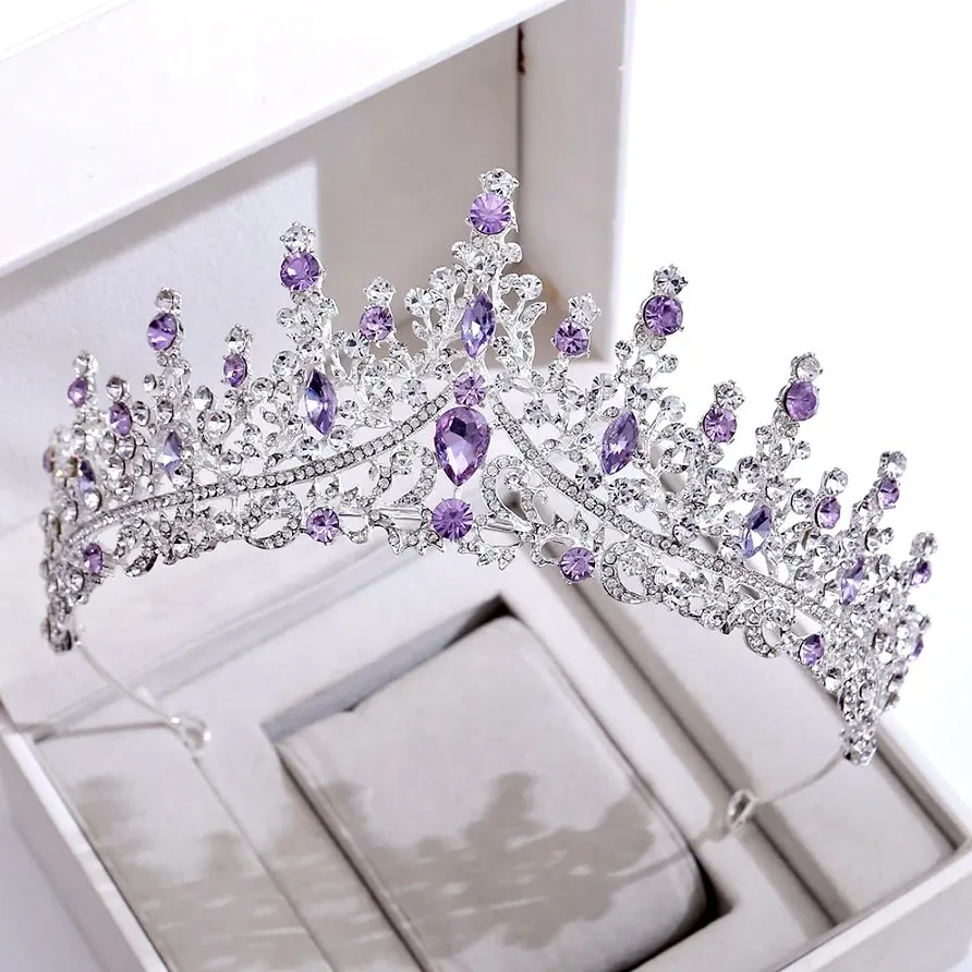 "Rosamund" - Baroque Bridal Tiara - More Colors