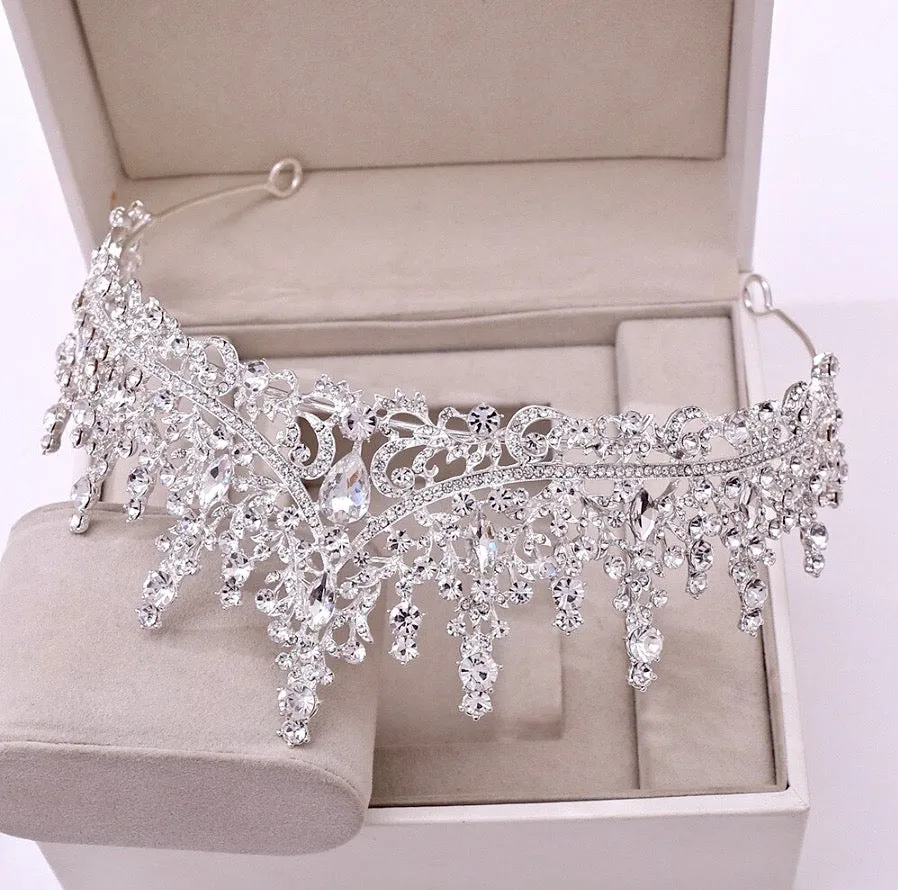 "Rosamund" - Baroque Bridal Tiara - More Colors
