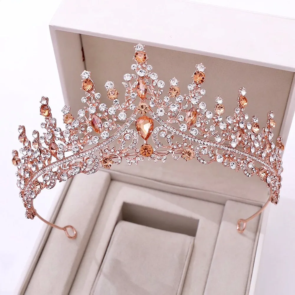 "Rosamund" - Baroque Bridal Tiara - More Colors