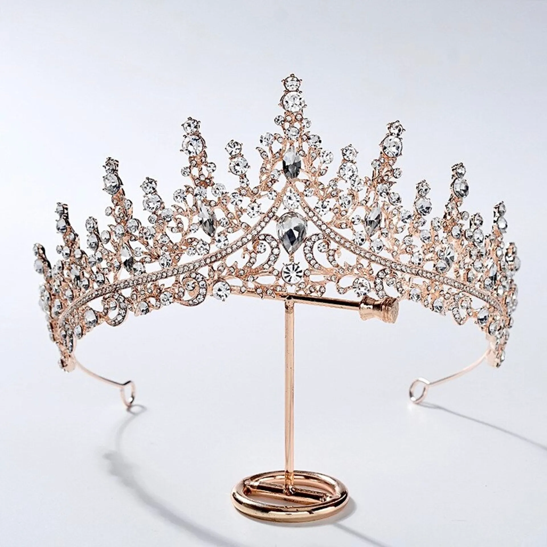 "Rosamund" - Baroque Bridal Tiara - More Colors