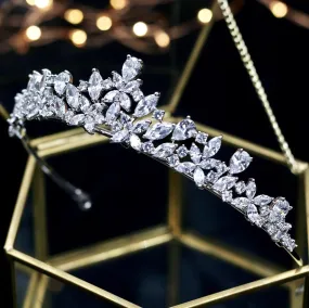 "Theresa" - Wedding Cubic Zirconia Tiara
