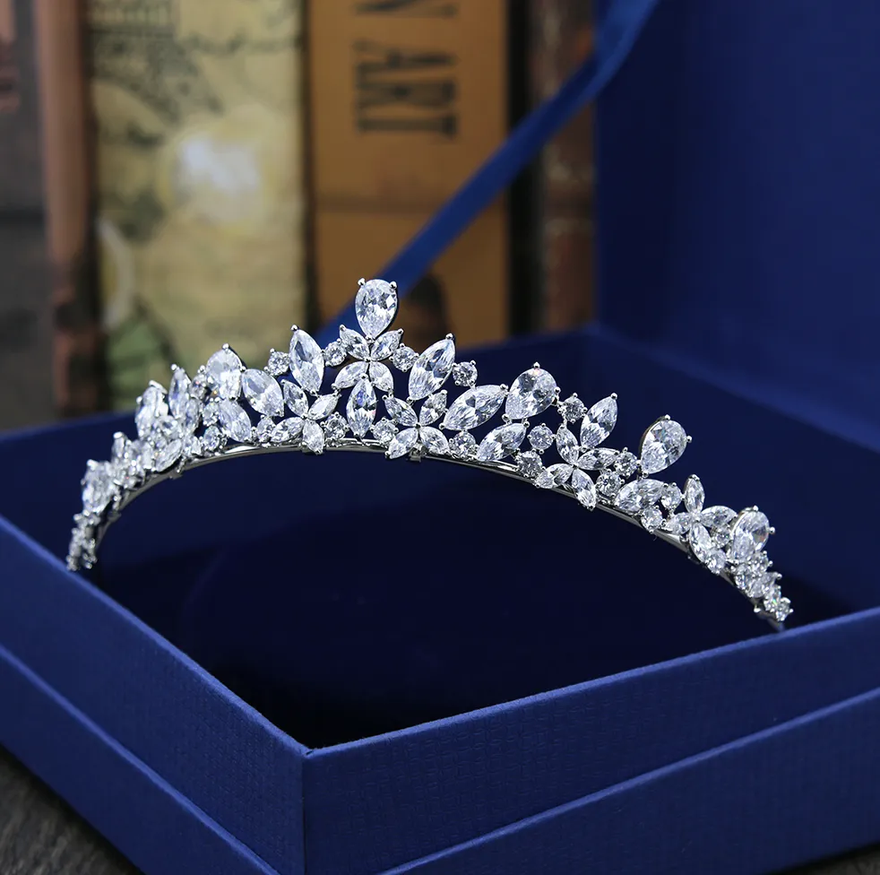 "Theresa" - Wedding Cubic Zirconia Tiara