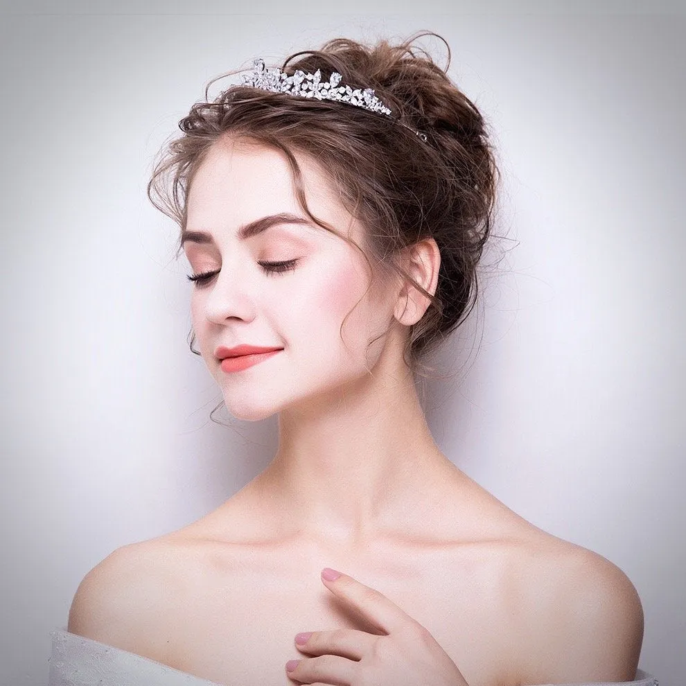 "Theresa" - Wedding Cubic Zirconia Tiara