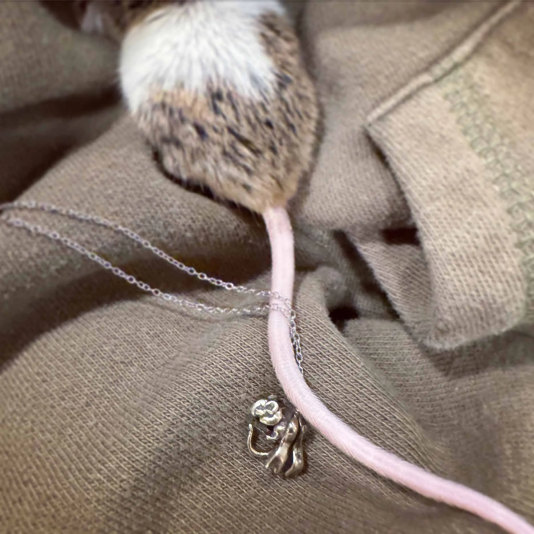 Rat Bow Necklace